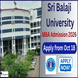 Sri Balaji University Opens MBA Admissions 2026; Apply Online from October 18